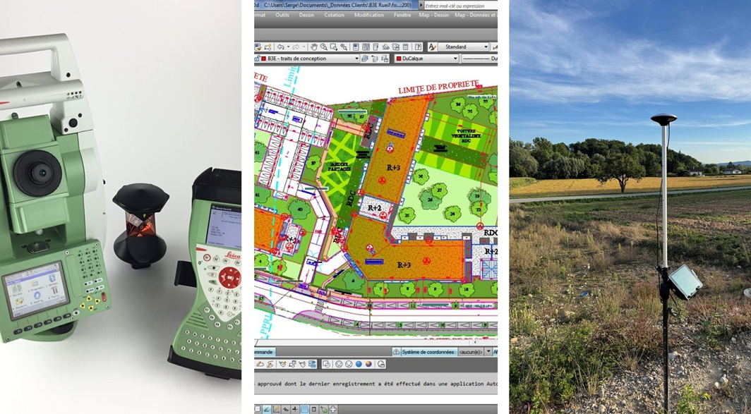 Topographie — relevés et implantations